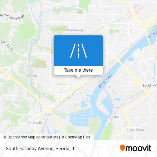 South Faraday Avenue map