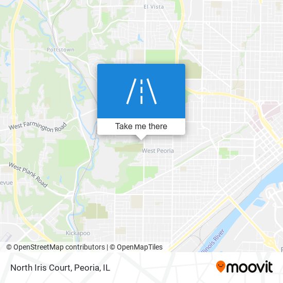 North Iris Court map