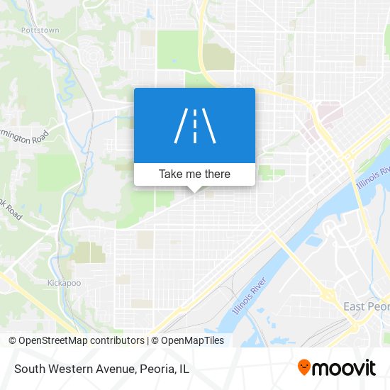 South Western Avenue map