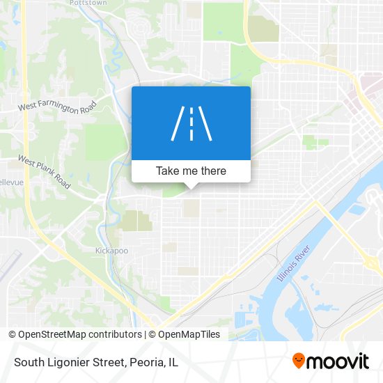 South Ligonier Street map