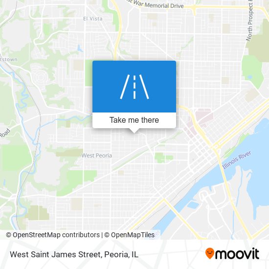 West Saint James Street map