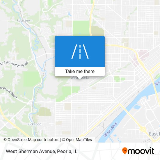 Mapa de West Sherman Avenue