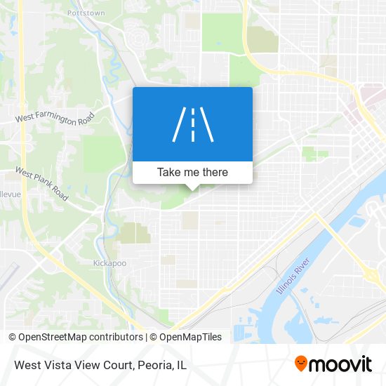 West Vista View Court map