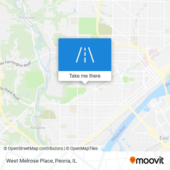 West Melrose Place map