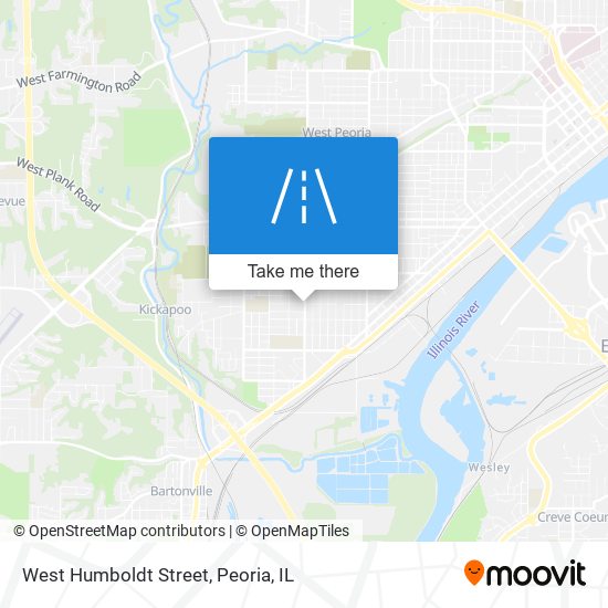 West Humboldt Street map