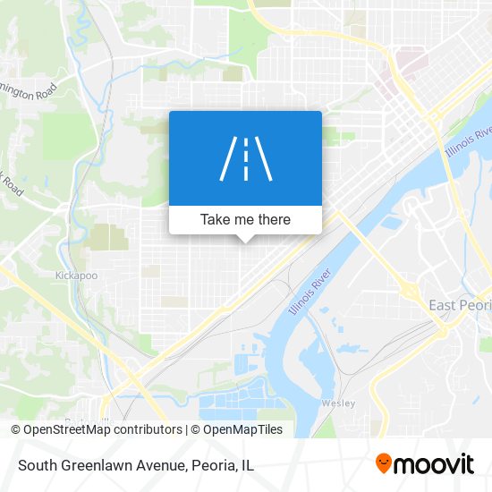 South Greenlawn Avenue map