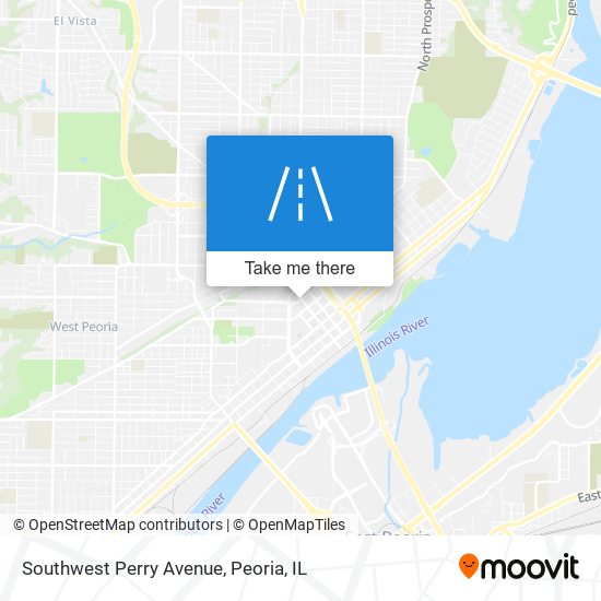 Southwest Perry Avenue map