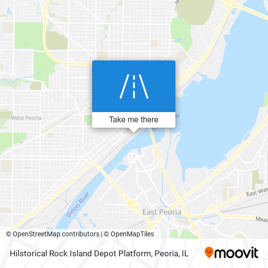 Hilstorical Rock Island Depot Platform map