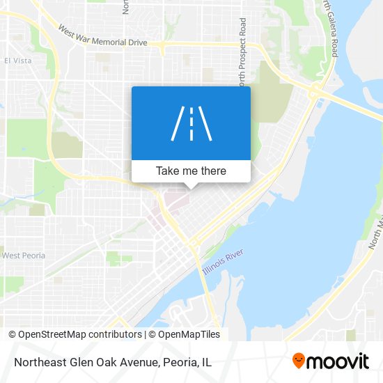 Northeast Glen Oak Avenue map