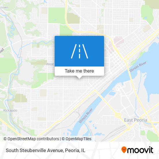 South Steubenville Avenue map