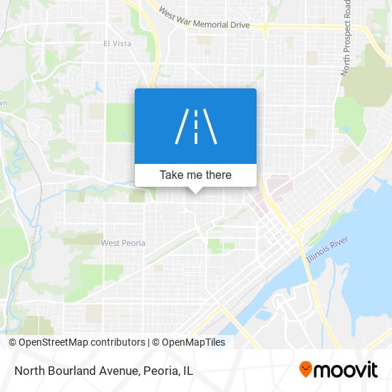 North Bourland Avenue map