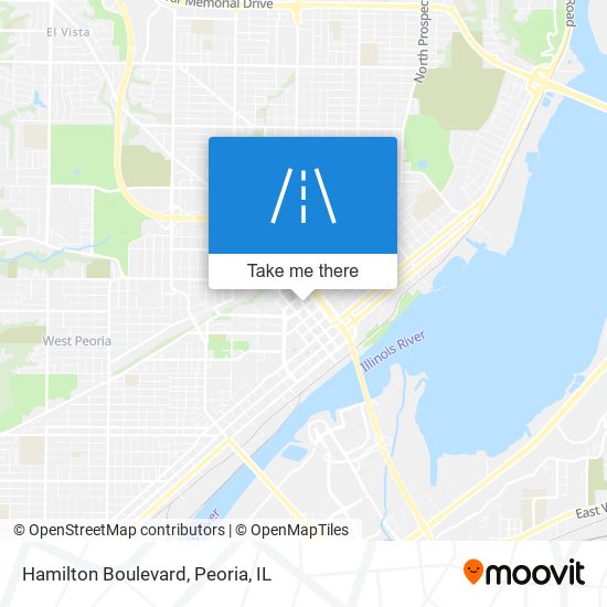 Mapa de Hamilton Boulevard