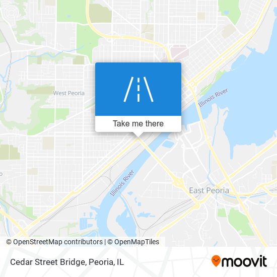 Cedar Street Bridge map