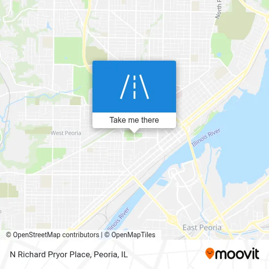 N Richard Pryor Place map