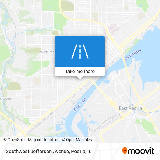 Mapa de Southwest Jefferson Avenue