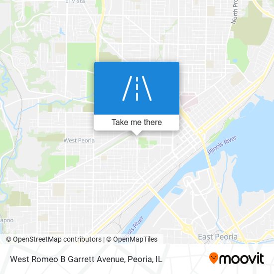 West Romeo B Garrett Avenue map