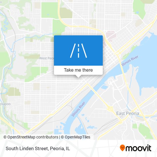 South Linden Street map