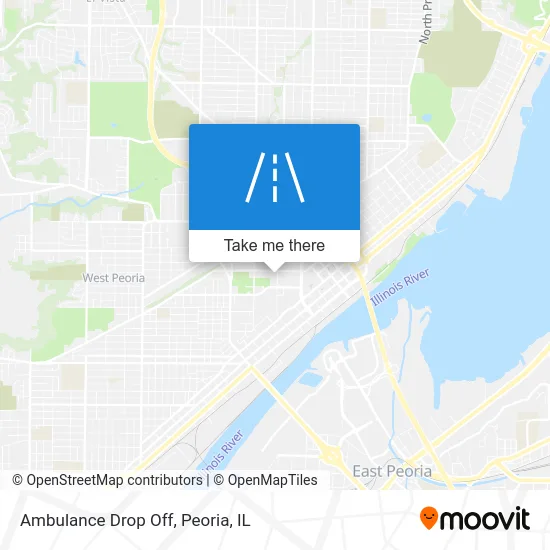 Ambulance Drop Off map