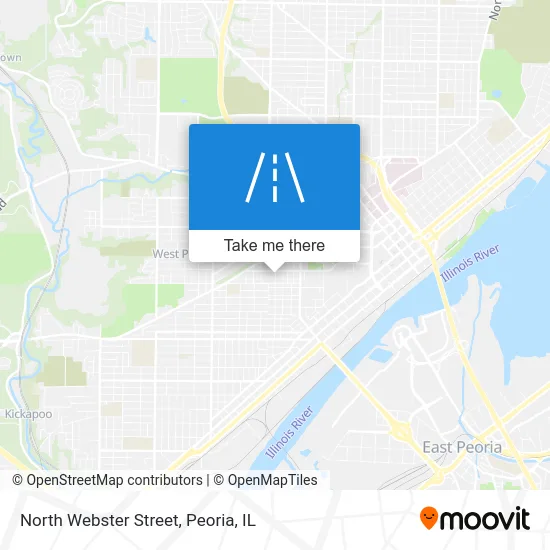 North Webster Street map