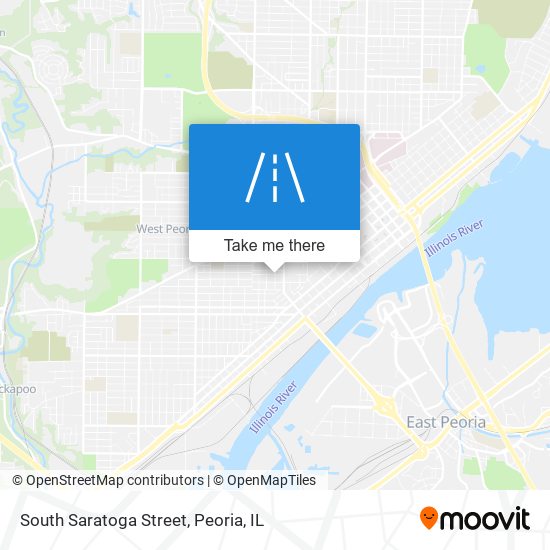 South Saratoga Street map