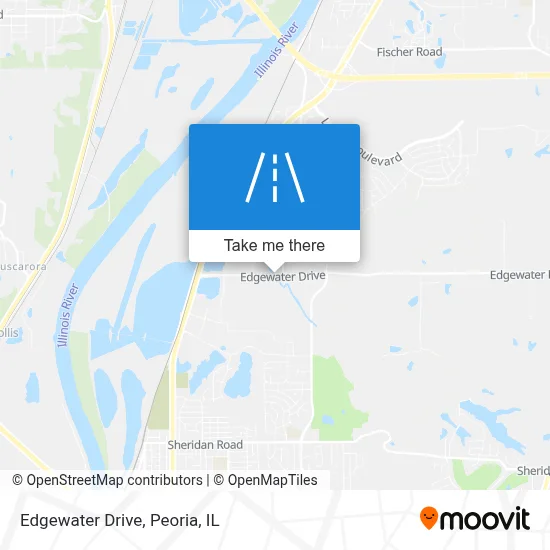 Edgewater Drive map