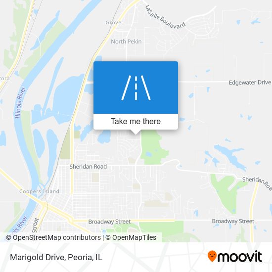 Mapa de Marigold Drive