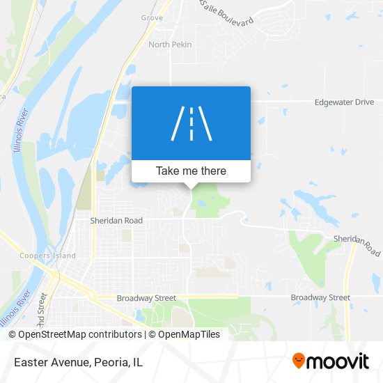 Easter Avenue map