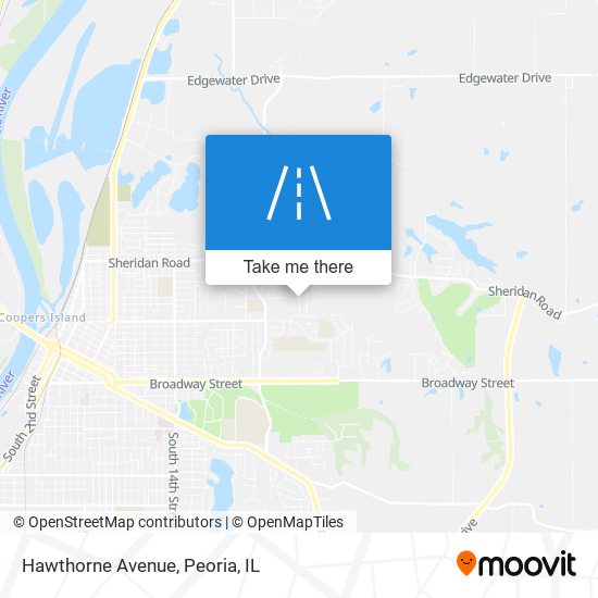 Mapa de Hawthorne Avenue