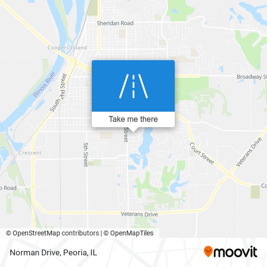 Mapa de Norman Drive