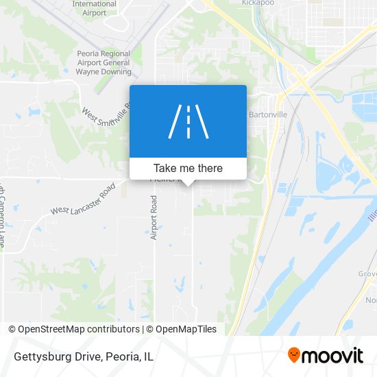 Mapa de Gettysburg Drive