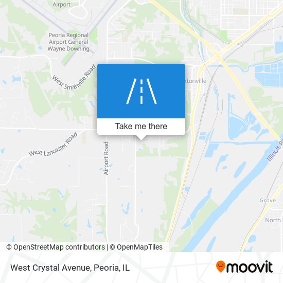 West Crystal Avenue map