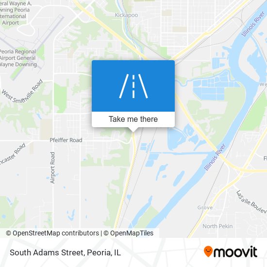 South Adams Street map