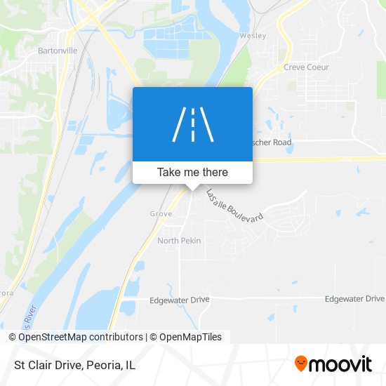 St Clair Drive map