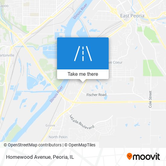 Homewood Avenue map