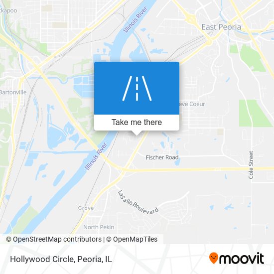 Hollywood Circle map