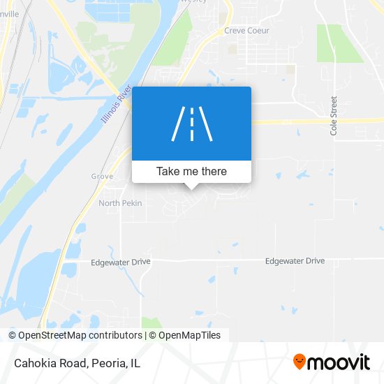 Mapa de Cahokia Road