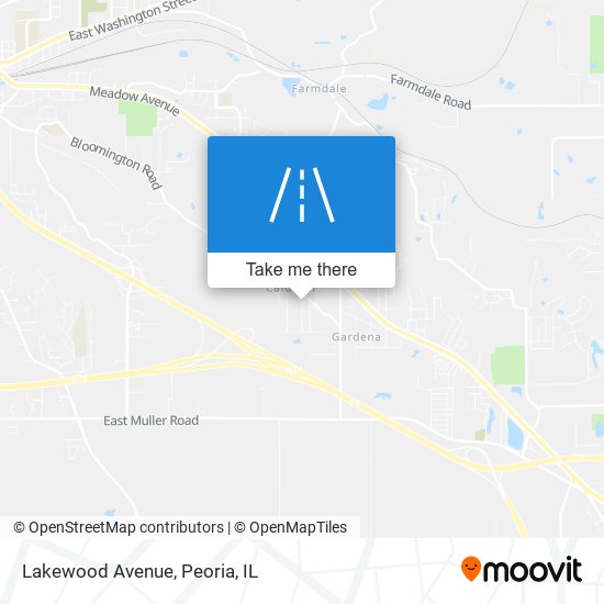 Lakewood Avenue map