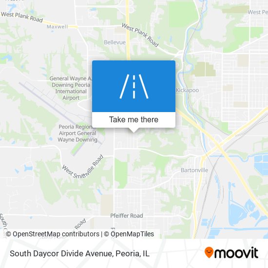South Daycor Divide Avenue map