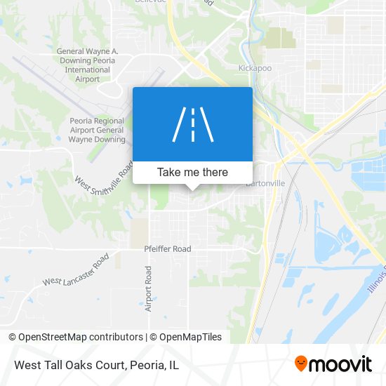 West Tall Oaks Court map