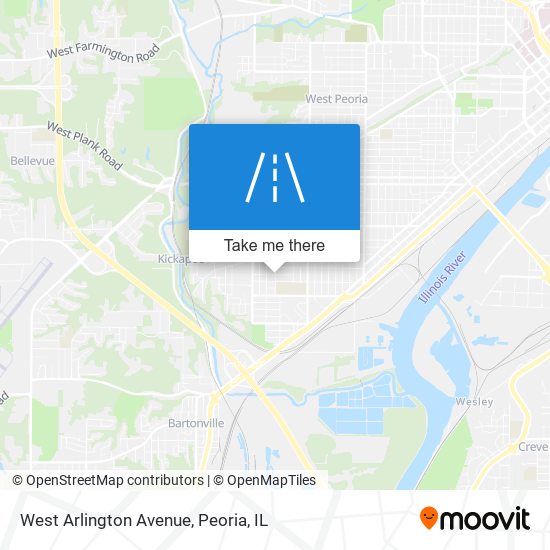 West Arlington Avenue map