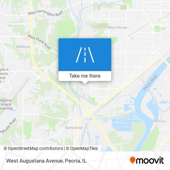 Mapa de West Augustana Avenue