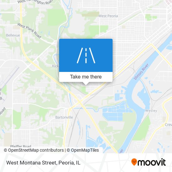 West Montana Street map