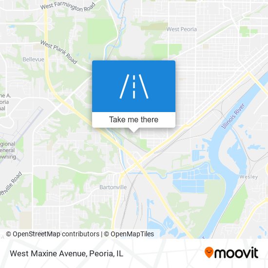 West Maxine Avenue map
