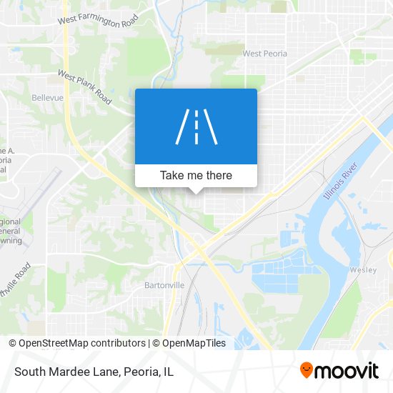 South Mardee Lane map