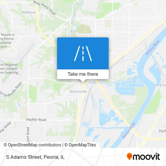S Adams Street map