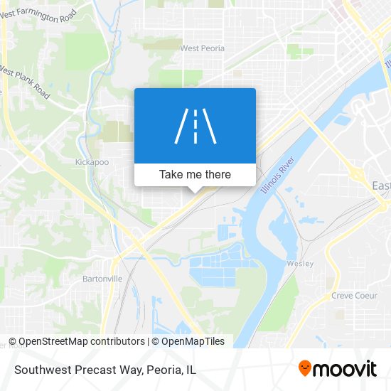 Southwest Precast Way map