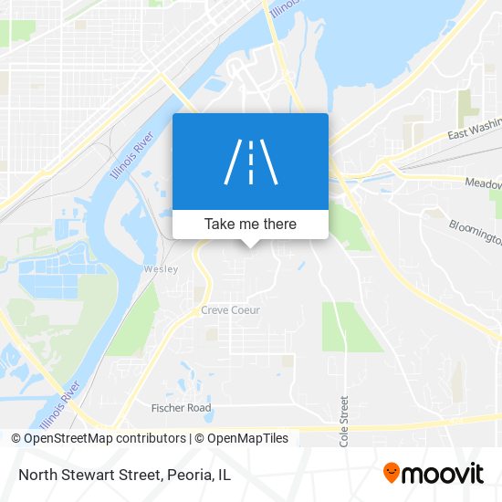 North Stewart Street map