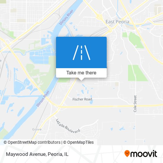 Maywood Avenue map