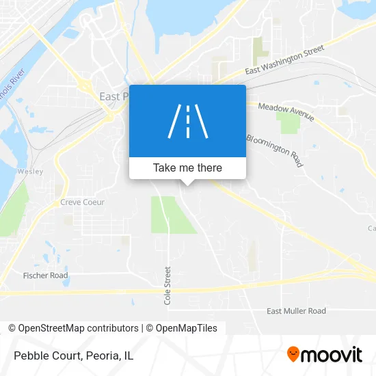 Pebble Court map