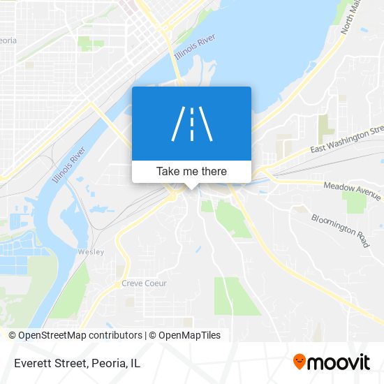 Everett Street map